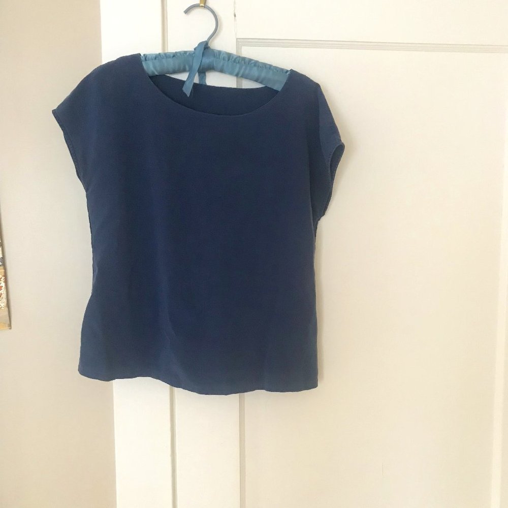 Maeve-Blue Tunic Shirt-Medium